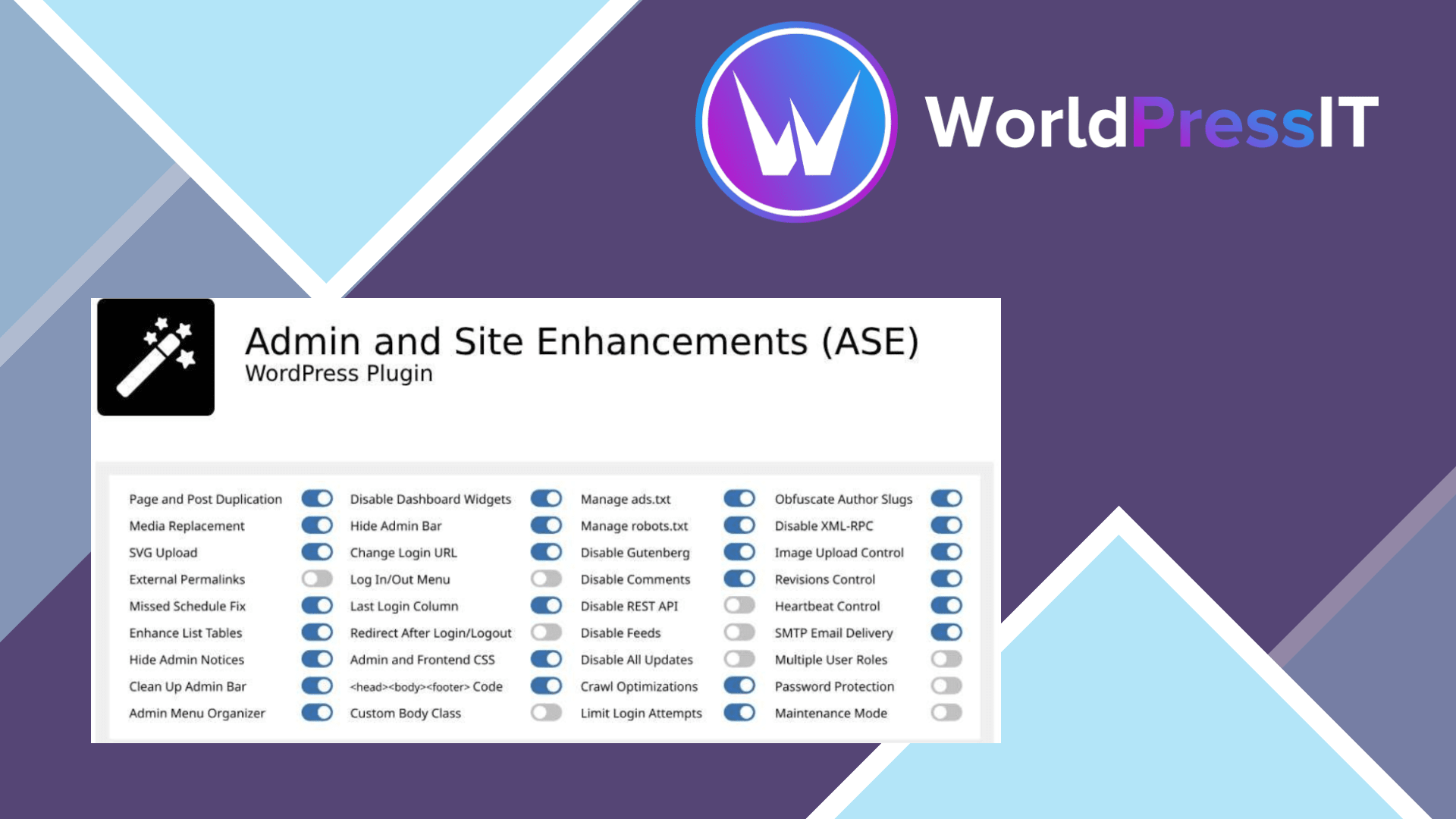 Admin and Site Enhancements: worth it for practical WordPress cleanup screenshot