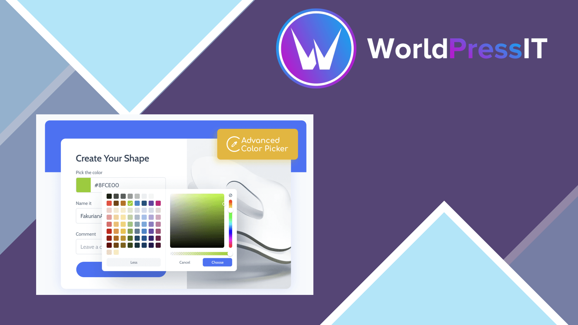 JetFormBuilder Advanced Color Picker: worth it only for opacity and format control screenshot