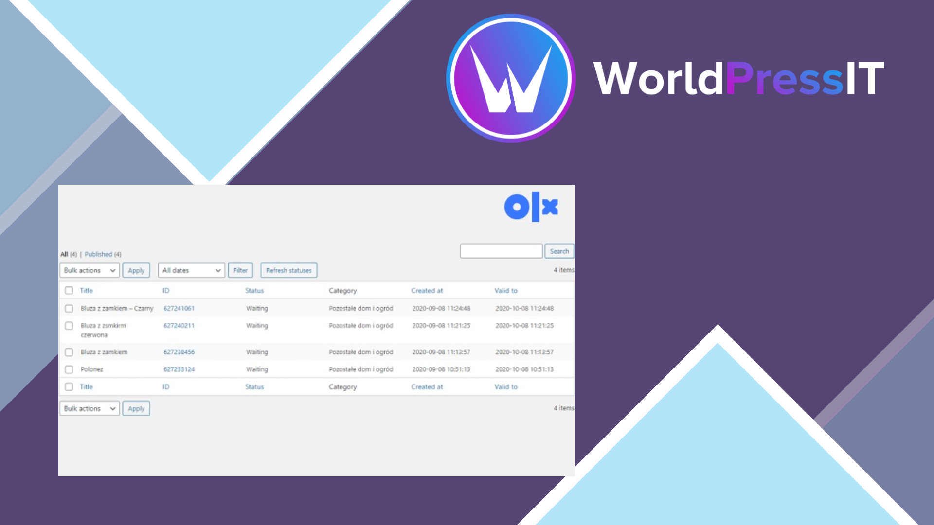 OLX WooCommerce: worth it for six supported markets, not for marketplaces screenshot